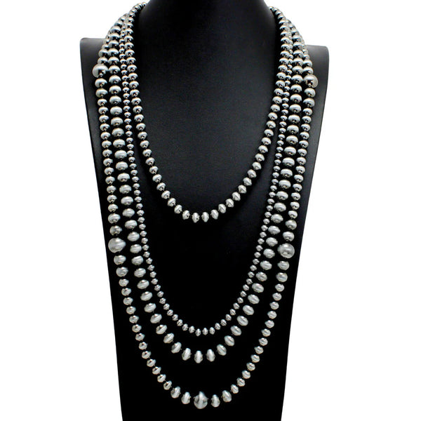Western Multi Layered Navajo Beaded Long Necklace