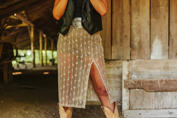 Southern Draw Skirt - Bone