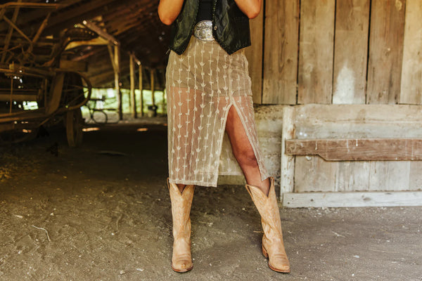 Southern Draw Skirt - Bone