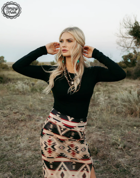 Santa Fe Slit Skirt