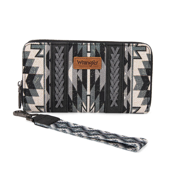 Wrangler Southwestern Art Print Wallet - Black
