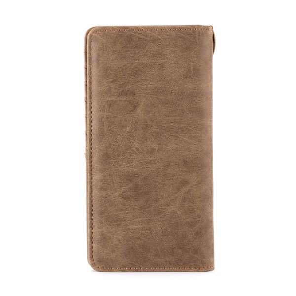 Embossed Lone Star Concho Men's Bifold Long Wallet