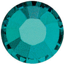 3/4" Shiny Silver Buckle Set - Blue Zircon