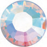 1 3/4" Custom Shiny Silver Berry Concho - Aquamarine with Crystal AB Center