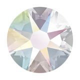 1 3/4" Custom Shiny Silver Berry Concho - Indian Pink with Crystal AB Center