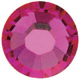 1 3/4" Custom Shiny Silver Berry Concho - Crystal AB with Fuchsia Center