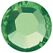 1 3/4" Custom Antique Silver Star Berry Concho - Peridot and Peridot AB