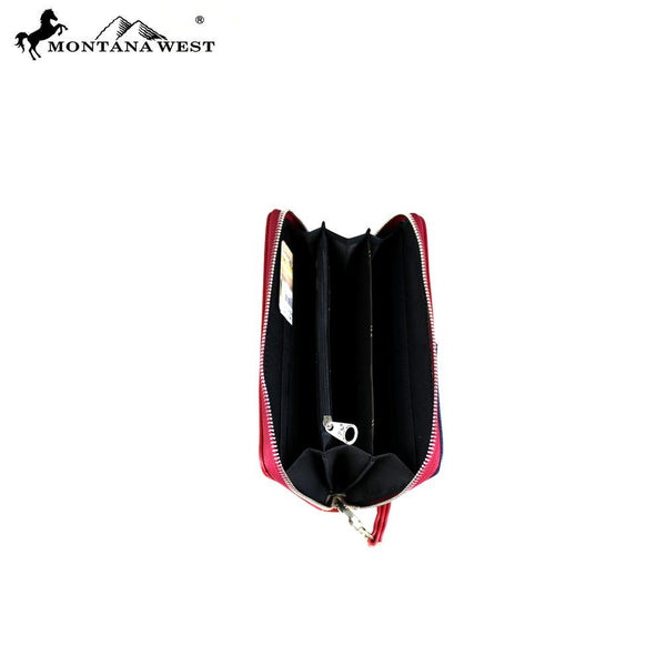 Montana West American Pride Wallet - RED