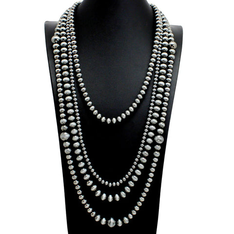 Western Multi Layered Navajo Beaded Long Necklace