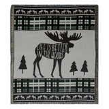 Moose Tapestry Throw