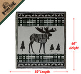 Moose Tapestry Throw