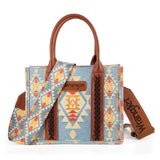 Wrangler Southwestern Dual Sided Print Canvas Tote by Montana West