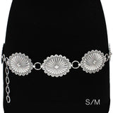 Western Antique Metal Concho Belt