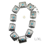 Western Rectangle Concho Belt