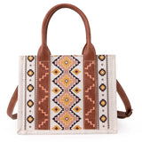 Wrangler Southwestern Dual Sided Print Canvas Tote by Montana West
