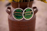 Copenhagen Green Lid Earrings - Original Lid - Dally Down Designs