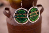 Copenhagen Green Lid Earrings - Original Lid - Dally Down Designs