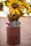 Copenhagen Green Lid Earrings - Original Lid - Dally Down Designs