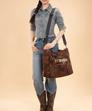 Wrangler Leopard Print Crossbody/ Tote