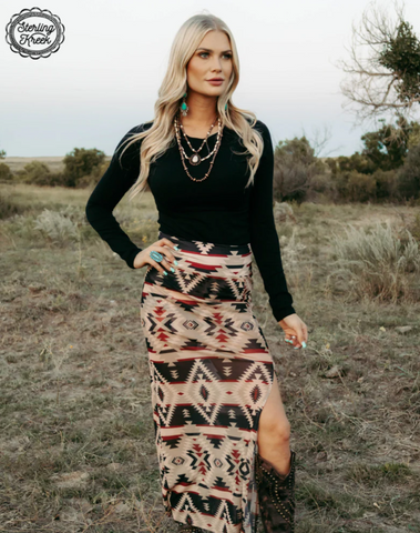 Santa Fe Slit Skirt