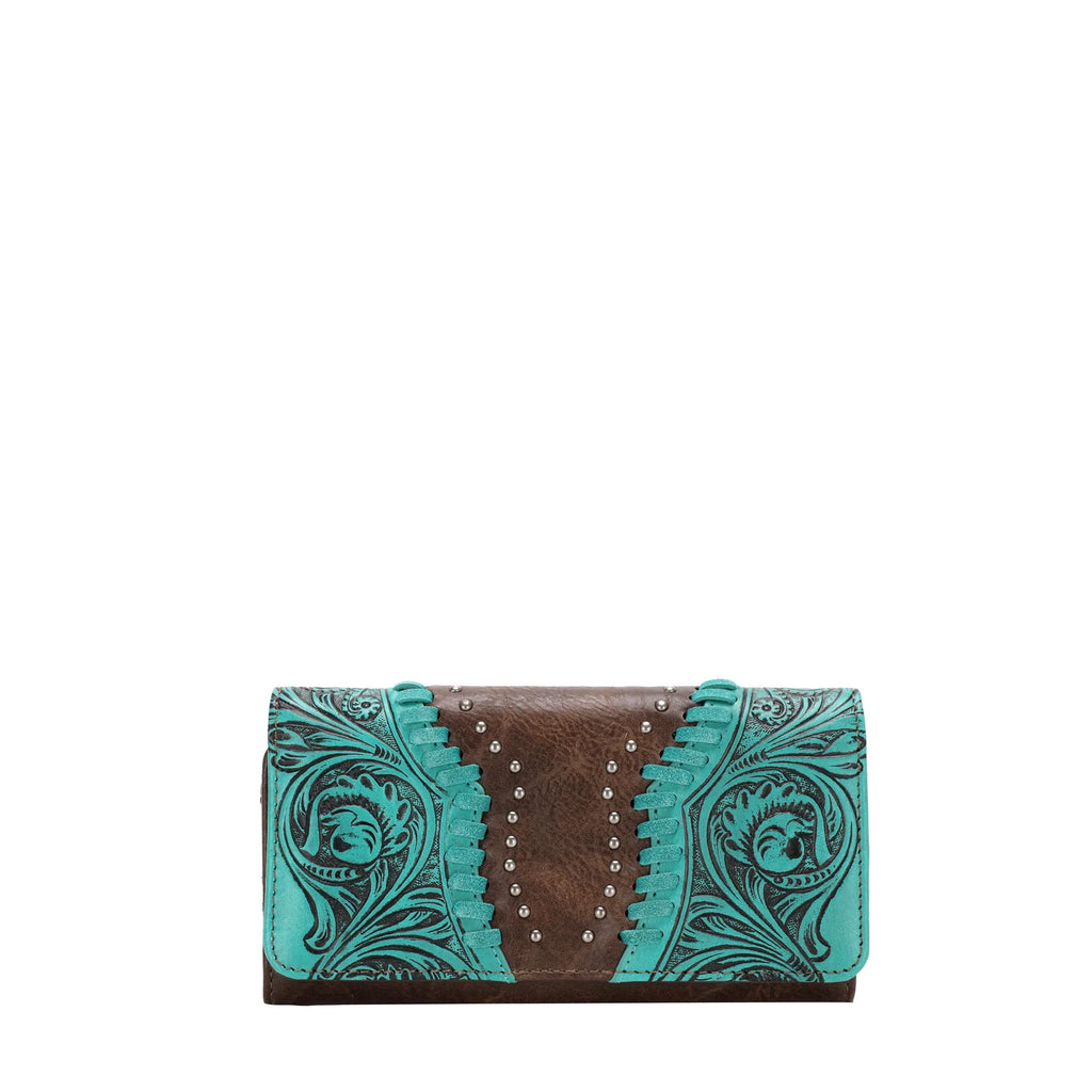 Trinity Ranch Tooled Collection Wallet by Montana West