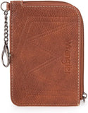 Wrangler Southwestern Art Print Mini Zip Card Case - Dark Brown