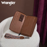 Wrangler Southwestern Art Print Wallet - Brown