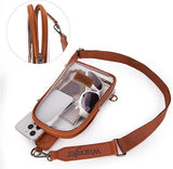 Wrangler Clear Sling Bag/Crossbody/Chest Bag - Brown