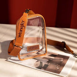 Wrangler Clear Sling Bag/Crossbody/Chest Bag - Brown