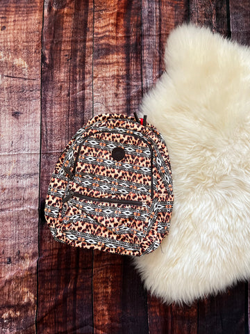 Cheetah and Turquoise Print Backpack by Montana West