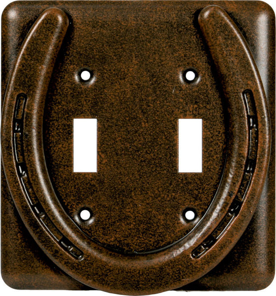 Horseshoe Double Switch Cover