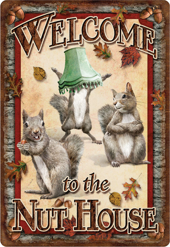 12" x 17" Tin Sign - Nut House