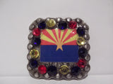 1 3/8" Custom Picture Concho - Arizona Flag