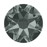 2 1/4" Custom Antique Silver Square Concho - Crystal, Black Diamond, and Jet