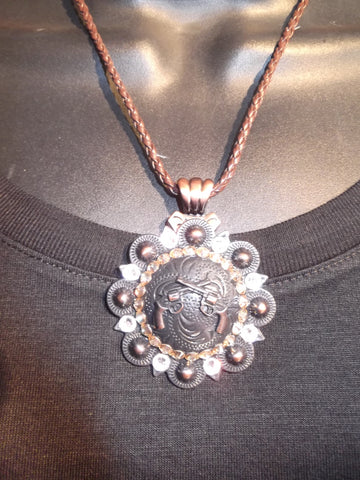 Crossed Pistols Concho Necklace - Dally Down Designs