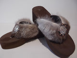 Custom Cowgirl Flip Flops - The Furry Felicia