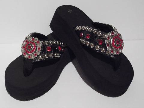 Custom Cowgirl Flip Flops - The Scarlett