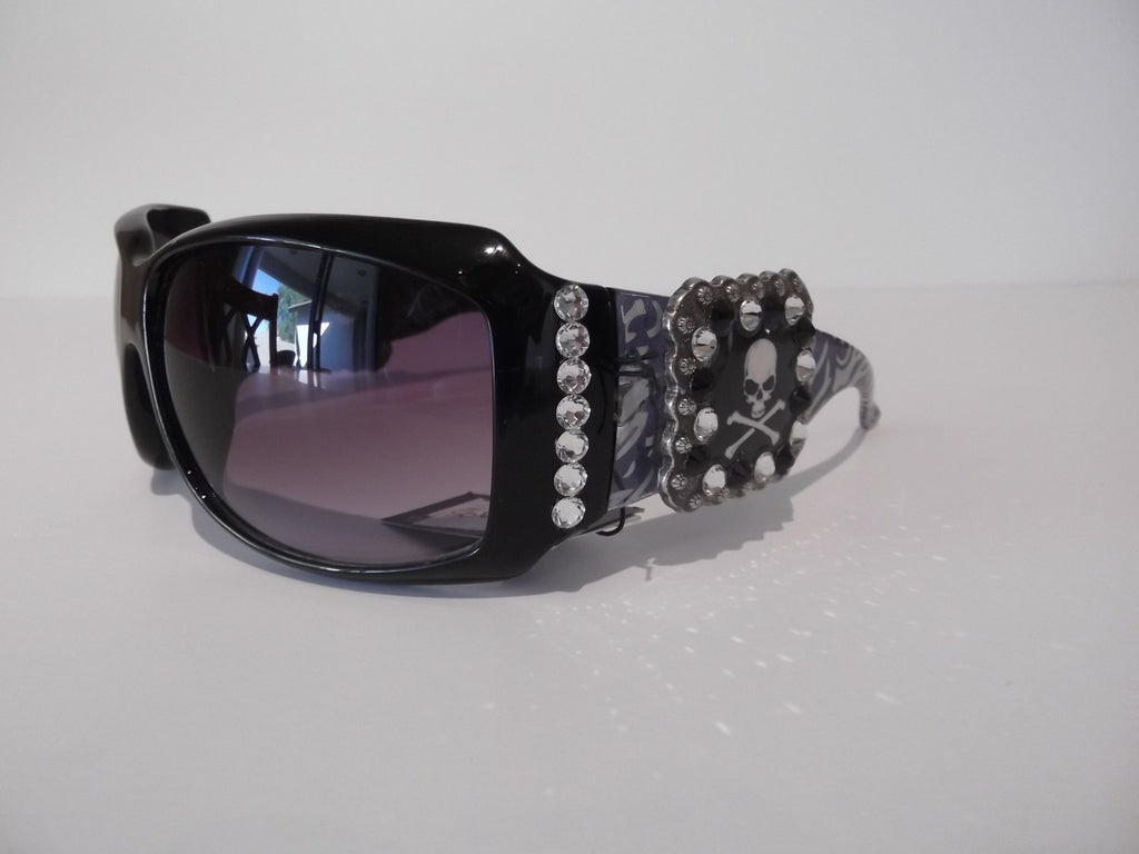 Skull And Cross Bones Concho Sunglasses - Dally Down Designs