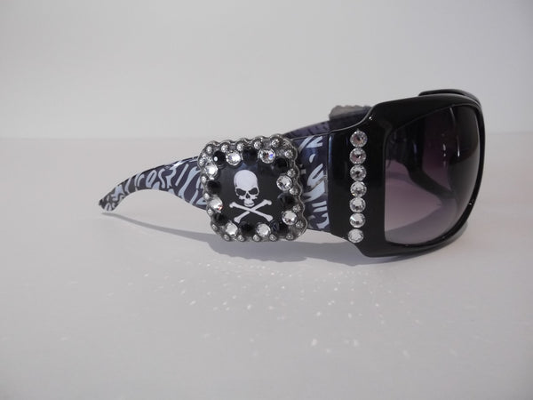Skull And Cross Bones Concho Sunglasses - Dally Down Designs