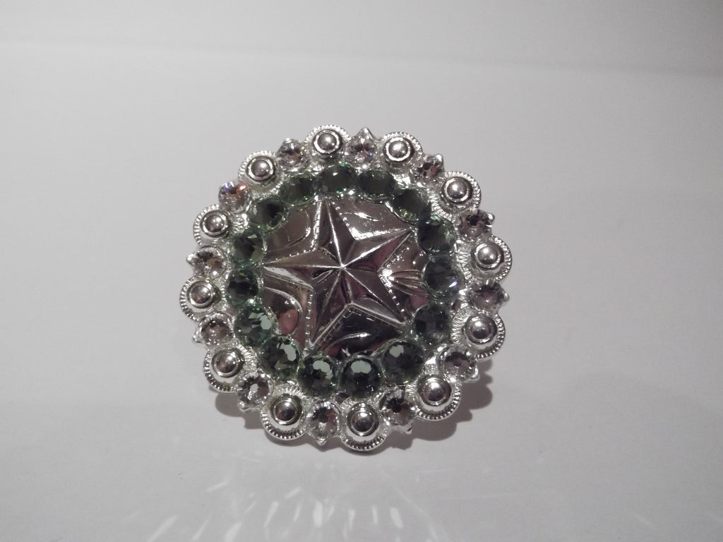 Shiny Silver Star Concho Ring - Dally Down Designs