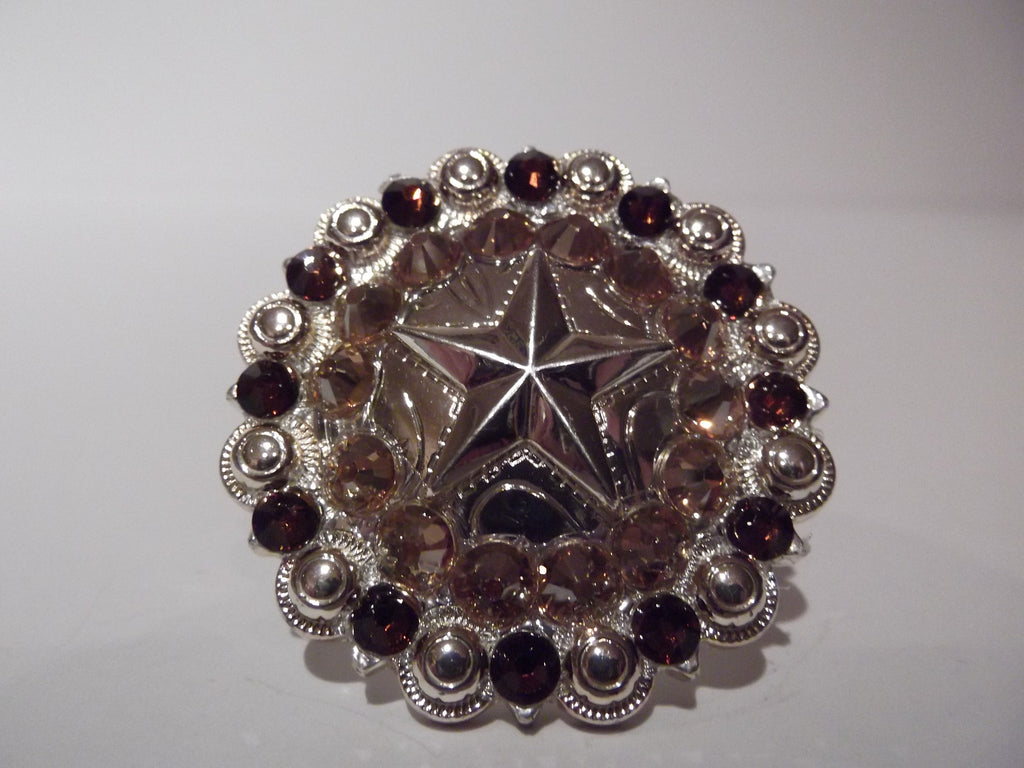 Shiny Silver Star Concho Ring - Dally Down Designs