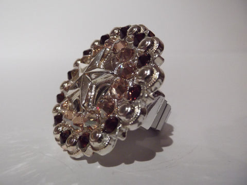 Shiny Silver Star Concho Ring - Dally Down Designs