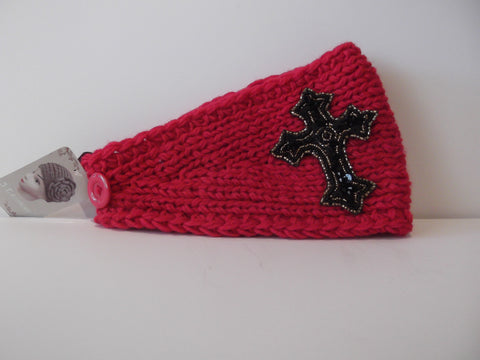 Woolen Headband - Dark Pink