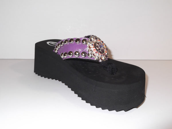 Custom Cowgirl Flip Flops - The Amethyst