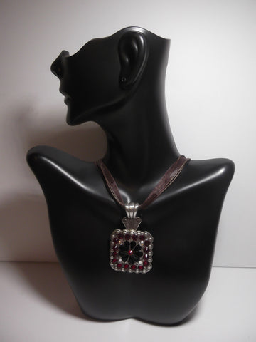 Crystal Flower Concho Necklace - Dally Down Designs