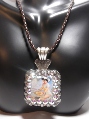 Pin Up Cowgirl Concho Necklace - Dally Down Designs