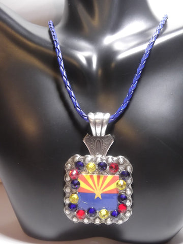 Arizona Flag Concho Necklace - Dally Down Designs