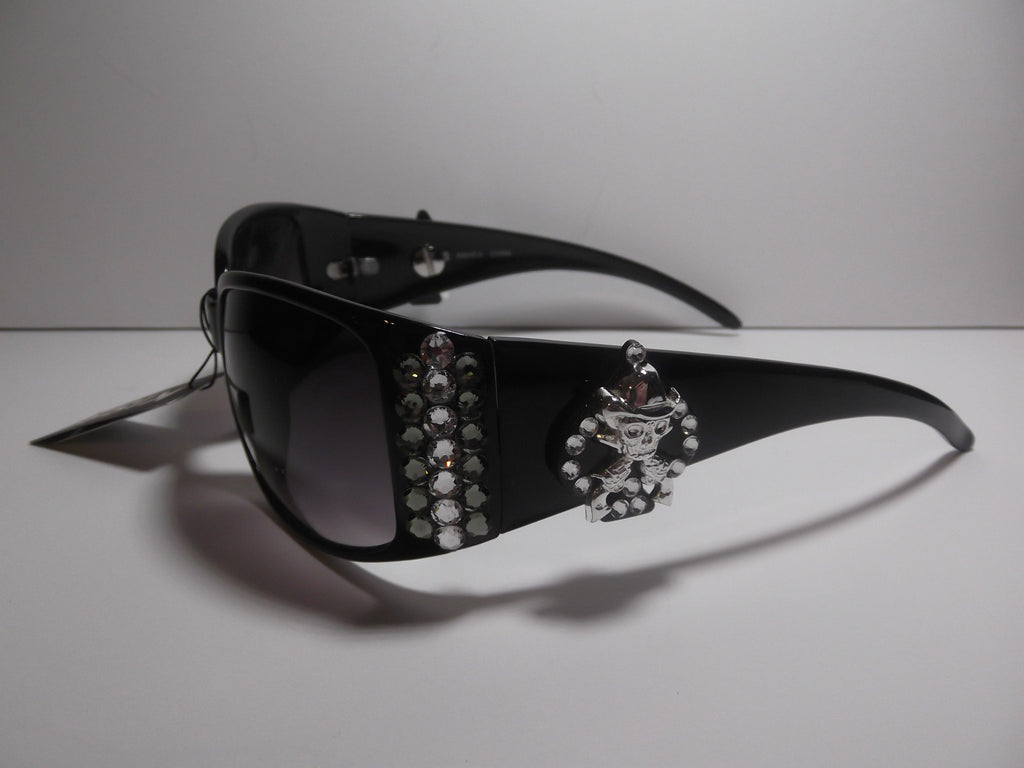 Skull and Crossed Pistols Concho Sunglasses - Dally Down Designs
