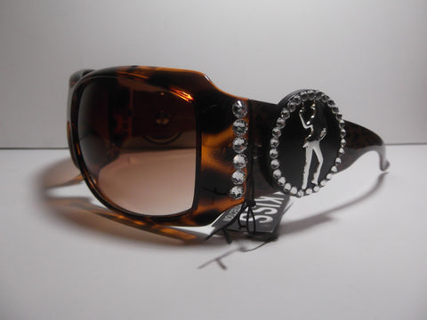 Shiny Silver Concho Sunglasses - Dally Down Designs