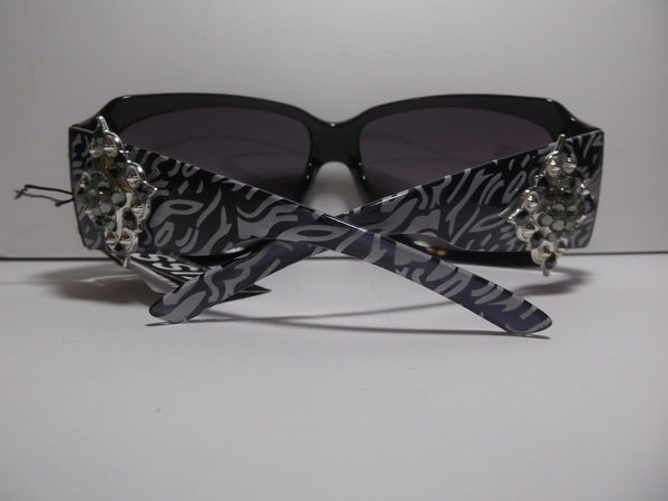 Shiny Silver Diamond Concho Sunglasses - Dally Down Designs